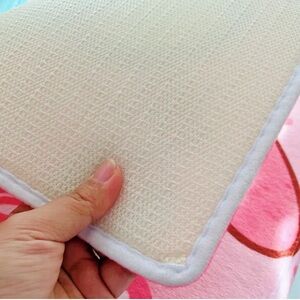 Cute Bow Hello Kitty Heart Carpet Home Soft Door Rugs Children Bedroom Mat Gift.